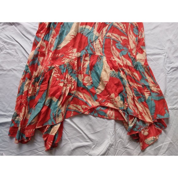 Intimately Free People Heat Wave Printed Maxi Handkerchief Slip Dress Size S - Picture 4 of 11
